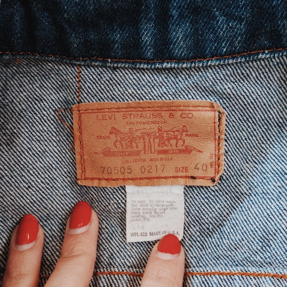 Vintage Mid-70s Levi’s 70505 Denim Trucker Jacket Style 0217 Size 40 (Women’s M) - Picture 7 of 7
